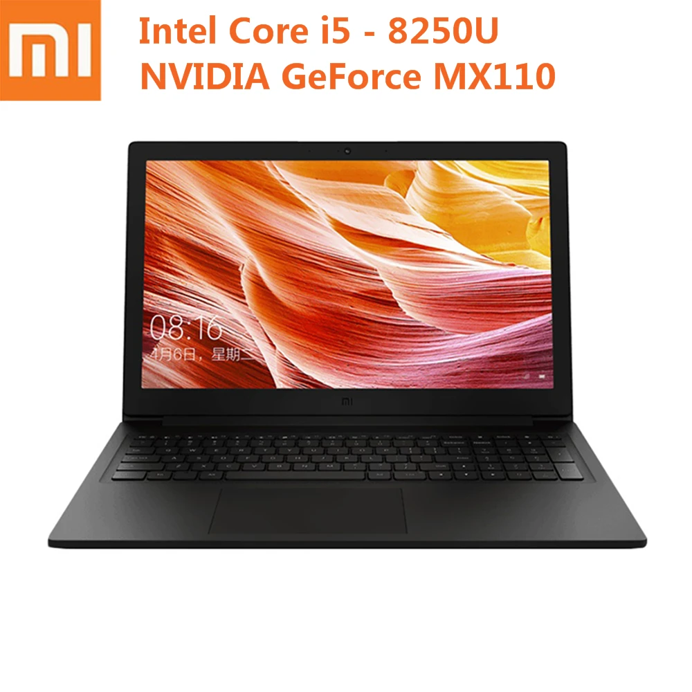 Ноутбук Xiaomi Mi Ruby 15 6 дюймовый ноутбук с процессором Intel Core i5 8250U четырёхъядерным MX110