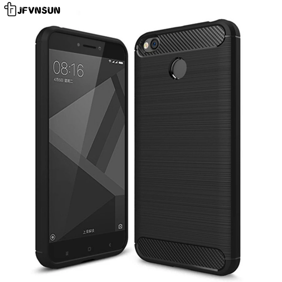 

For Xiaomi Redmi 4X Global Version Case 5.0" Top quality Carbon Fiber Soft Silicone Case for Xiaomi Redmi 4X 16GB 32GB Phone Bag