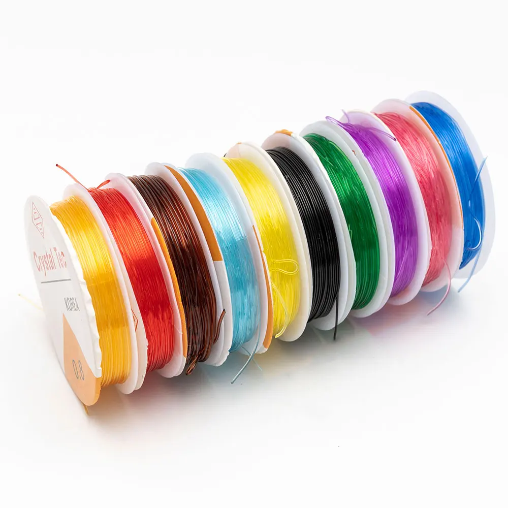 

Multi-size Transparent Stretch Elastic Spool Rope Cord Crystal Thread String DIY Jewelry Making Beading Bracelet Wire Fishing