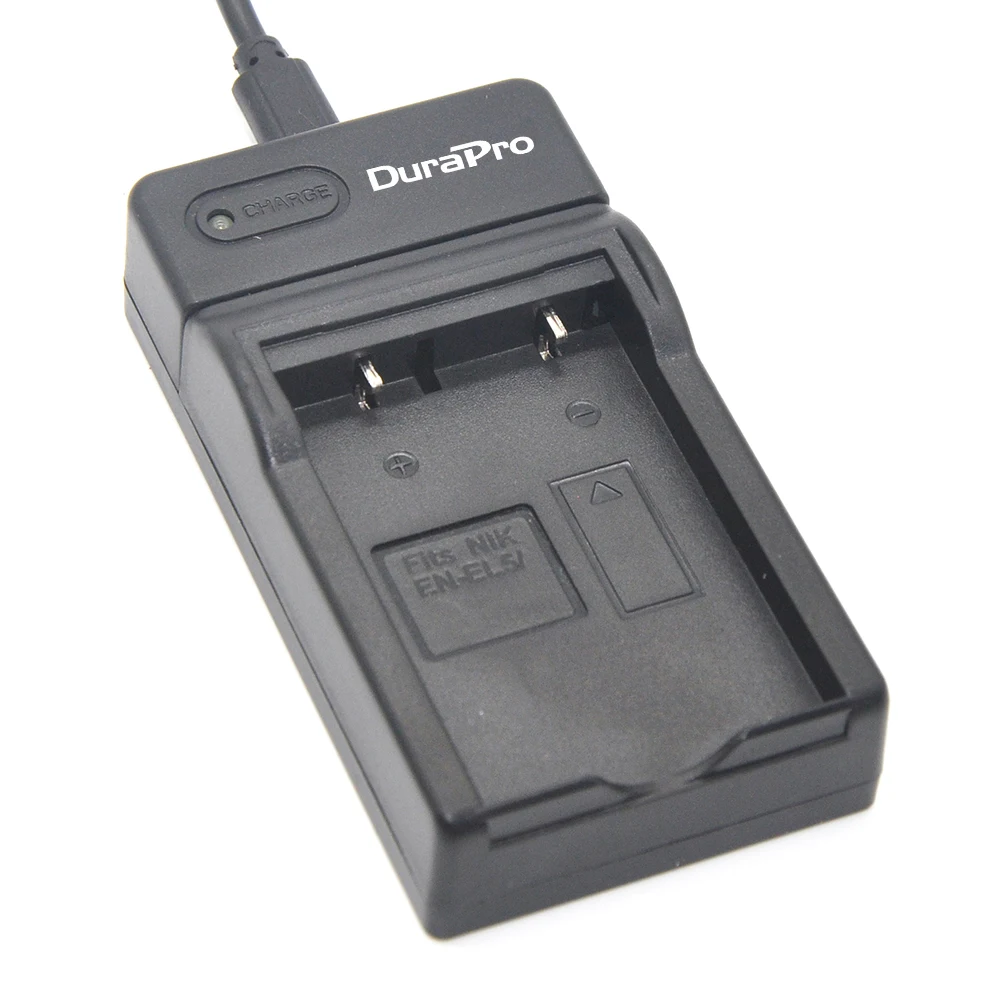 

Durapro 1pc EN-EL5 EN EL5 EnEl5 USB Charger for Nikon EN-EL5 MH-61 P100 P4 P500 P510 P5000 P5100 P6000 P80 P90 S10 3700 Battery