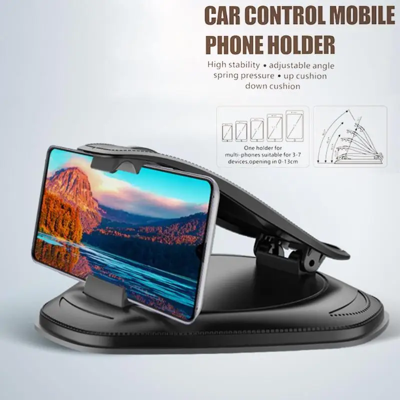 Универсальный автомобильный держатель для телефона ALLOYSEED с креплением на приборную панель, консоль для автомобиля с поддержкой gps, подставка для 3,0-7,0 дюймового мобильного телефона
