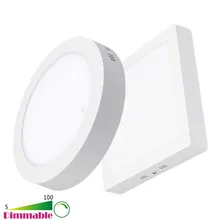 Круглый квадратный 9 Вт 15 Вт 21 Вт 30 Вт 85-265 в лампа рассеянного освещения для установки на поверхности samsung SMD2835 светодиодный светодиодные панели противотуманные потолочные светильники