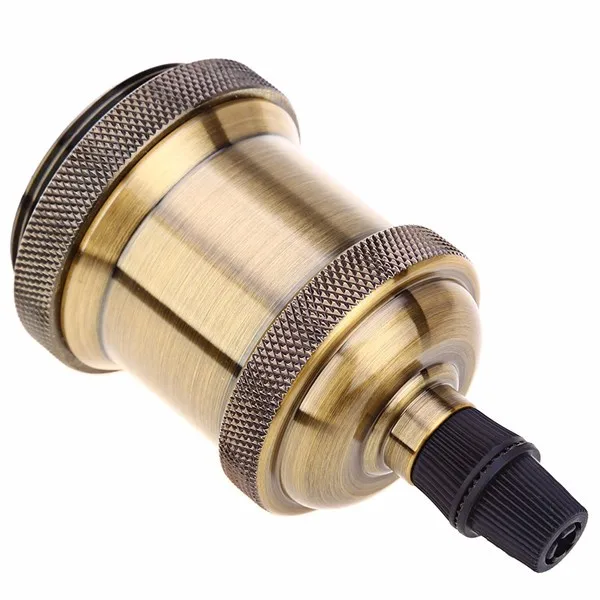 E27 Brass Copper Keyless Lamp Light Bulb Base (10)