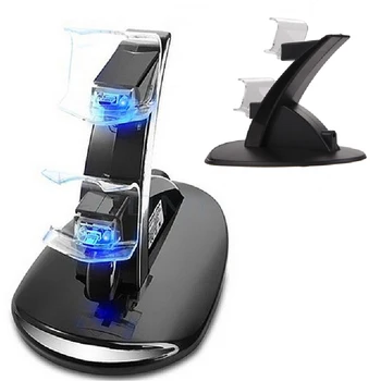 

New Micro USB Charging Station Stand for SONY Playstation 4 PS4 ControllerAccessories Joystick For PS4 Charger Play Station