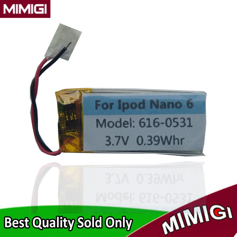 

Brand New 616-0531 0.39Whr Battery For Apple iPod Nano 6 6th Gen 8GB 16GB Batterie Nano6 Nano6th MP3 MP4 Accumulator AKKU