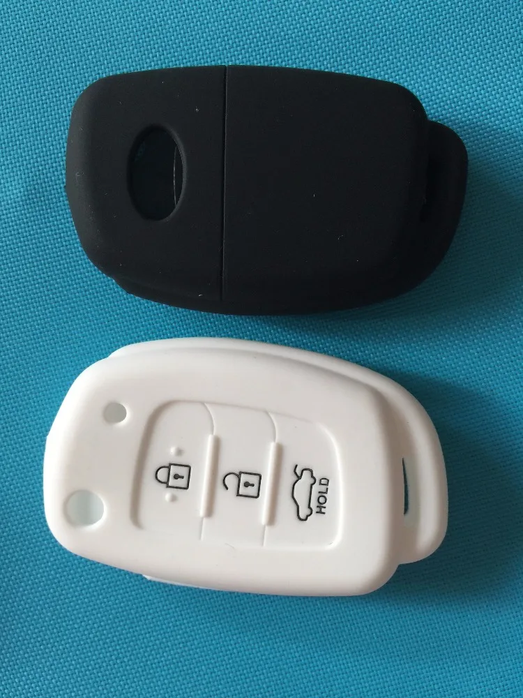 3 Button Silicone Car Remote Flip Key Fob Shell Cover Case for Hyundai Creta I10 I20 Tucson Elantra Santa Fe