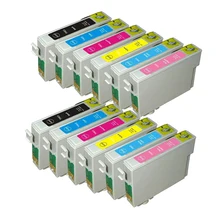 12x Compatible EPSON T0827 Ink Cartridge For Stylus Photo RX610 RX590 R270 R390 RX615 TX650 T50 T59 TX720 TX700