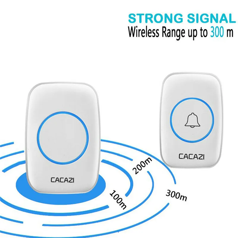 300M Remote Waterproof LED Wireless Doorbell 38 Songs Chime Door Bell 300M Remote Waterproof LED Wireless Doorbell 38 Songs Chime Door Bell