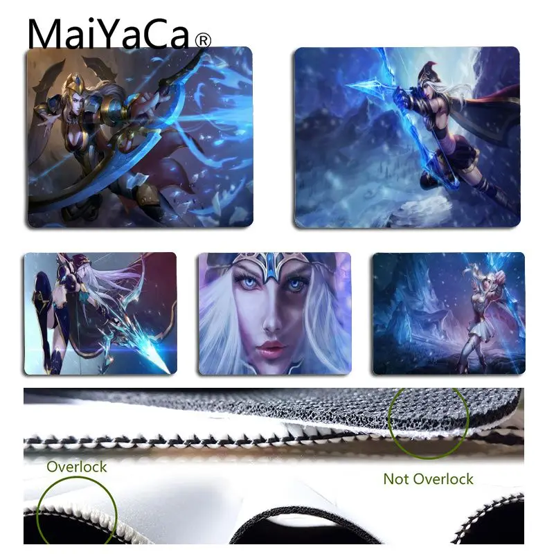 MaiYaCa Vintage Cool Ashe Gaming Mouse Pad Size for 18x22cm 25x29cm