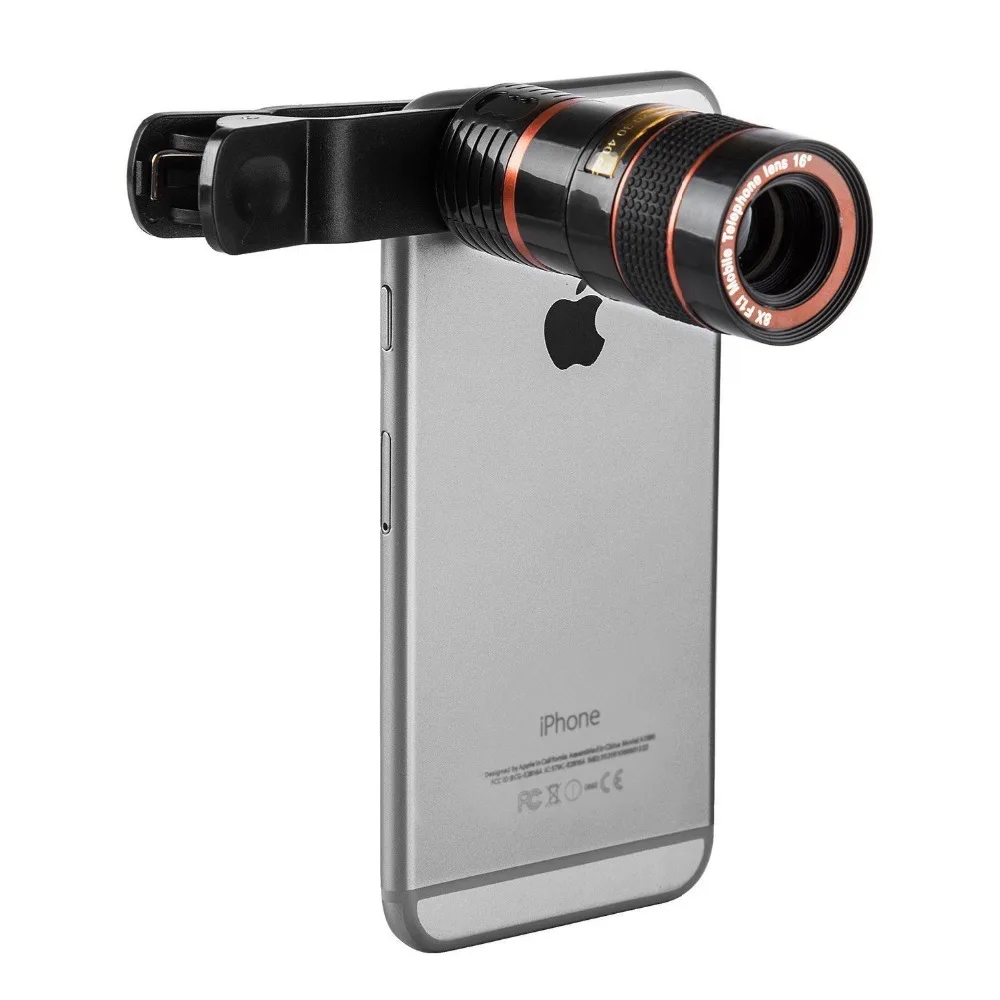 8X Optical Zoom Telescope Camera Lens with Universal Clip for Mobile