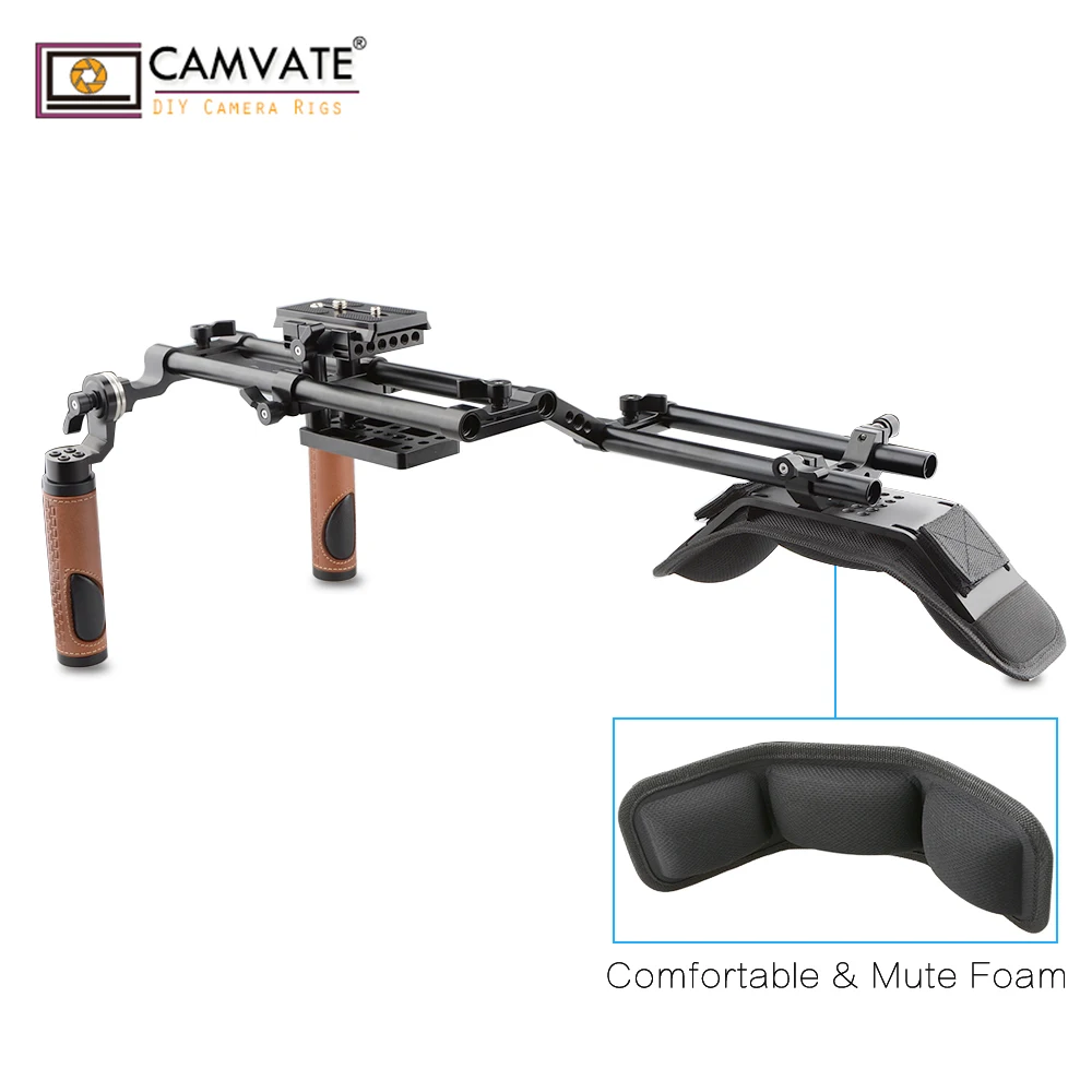  CAMVATE Ergonomic Design Good Dslr Shoulder Rig for DSLR and Camcorder C1769 camera photography acc