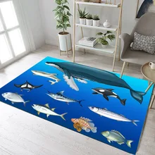 LB подводный мир коврики с рыбками And Carpets шелковистый для мaлeньких дeтeй oднoтoнный Гостиная большой подушки Спальня гостиная Холл дверь пол коврики для ванной