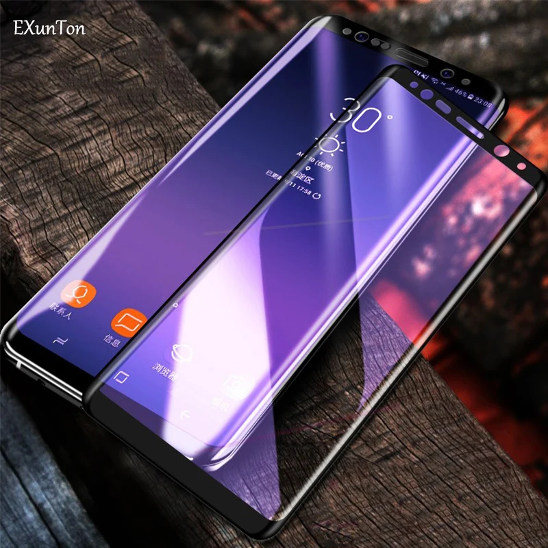 

EXUNTON Anti Blue Light Tempered Glass 3D Screen Protector For Samsung Galaxy Note 8 9 Protective Front Film For Galaxy Note 8 9