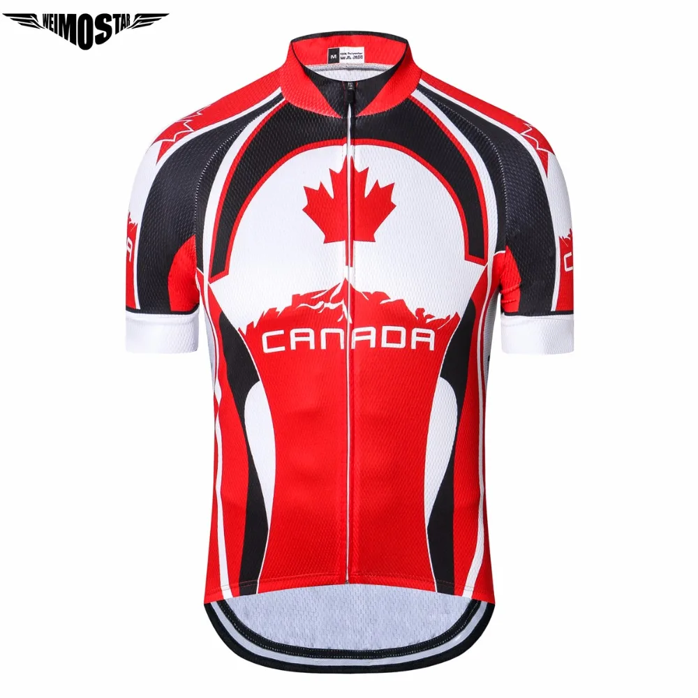 

WEIMOSTAR Maple Canada Cycling Jersey Clothing Men Summer MTB Outdoor team Bicycle Clothes Wear Shirt Ropa Ciclismo Bike Jersey