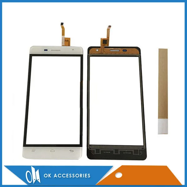 

5.0 Inch For Oukitel C3 Touch Glass Touch Screen Sensor Panel Digitizer Black White Color With Tape 10PC/Lot