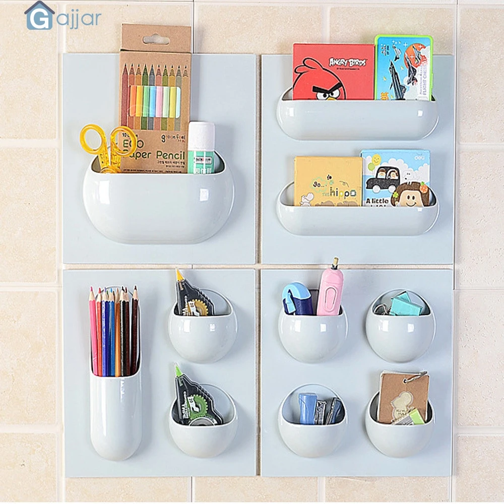 

Storage Boxs Wall Holder Creative Bathroom Kitchen Toothbrush Holder Wall Mounted Refrigerator Organizer Rack DropshipingAug7