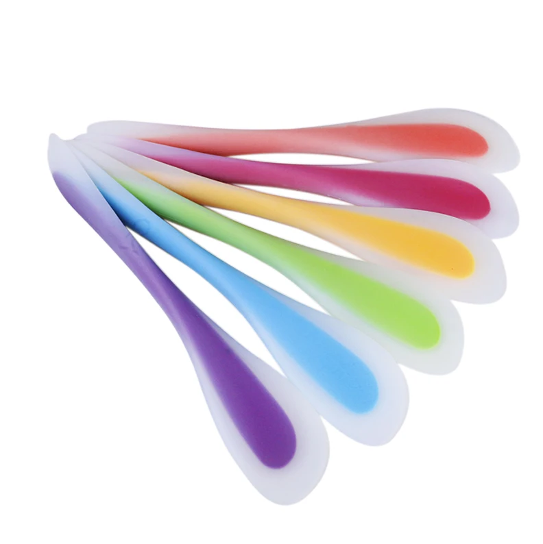1Pcs Double Silicone Spatula Spoon Cookie Spatulas Pastry Scraper Mixer Buttter Ice Cream Scoop