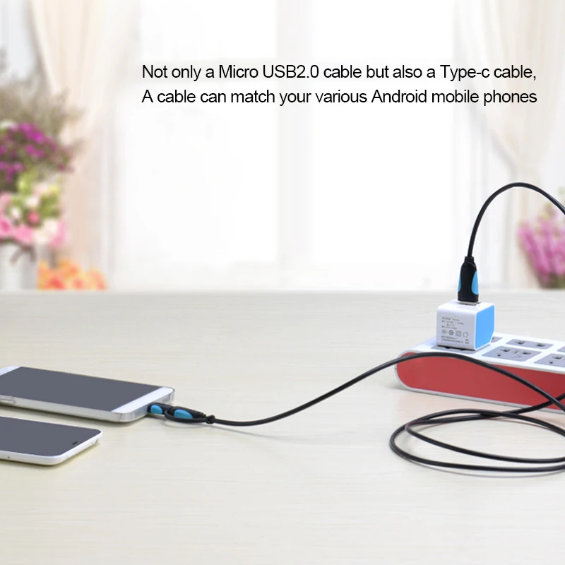 Кабель Micro USB для Samsung S9 Plus 2 в 1 кабель Type C быстрой зарядки и передачи данных Xiaomi