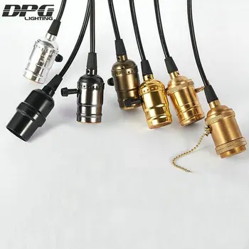 

Loft Vintage Brass Pendant Light Holder LED Filament Edison Bulbs lights 110v 220V E27 Lamps
