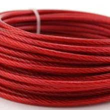 2MM-14MM, 9-500 м из красного пвх стальная проволока с покрытием бельевой веревки парниковых кабель висит Зажим для ремня