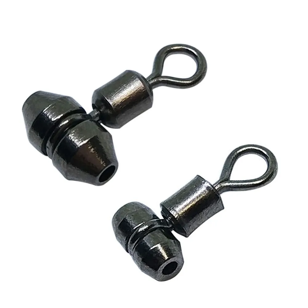 100/500/1000pcs 3 Way Swivel Stainless Copper Strength Fishing Swivel