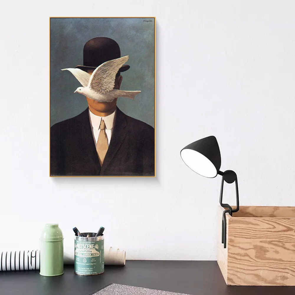 Художественная Картина маслом Magritte печать на холсте ретро скандинавский