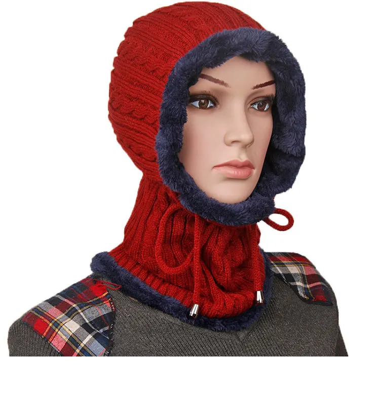 Knitted Hat beanie men hat winter hats for women men winter cap men women winter hat gorros hombre invierno Skullies Beanies (6)