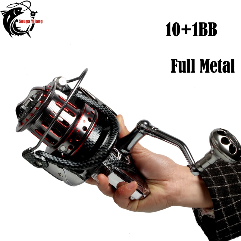 

New Top Quality Spinning Fishing Reel 10+1BB Full Metal Long Shot Salt Water Surf Big Sea Fishing Reel