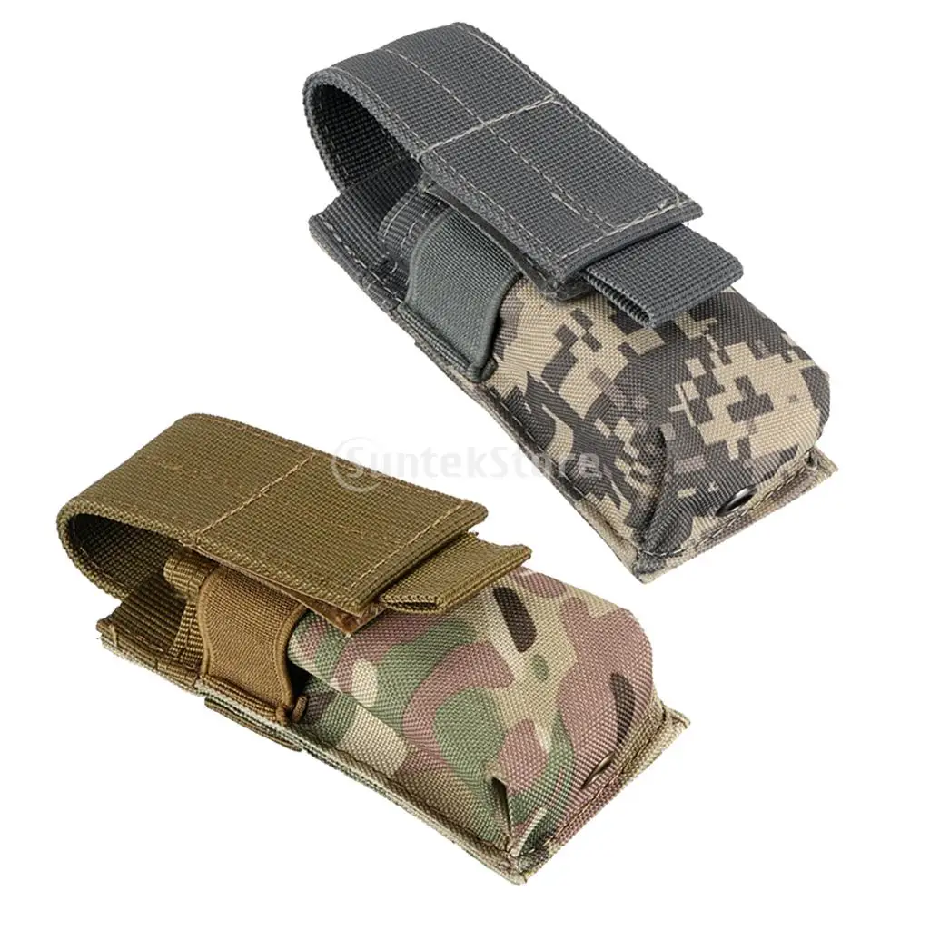 Buy 2pcs Tactical Molle Single Mag Bag Utility Tool Pouch Flashlight Magazine