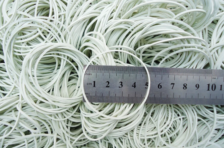 

Wide 1.5mm White Rubber Band Strong Elastic RubberS Office Supply 50/100/200pcs