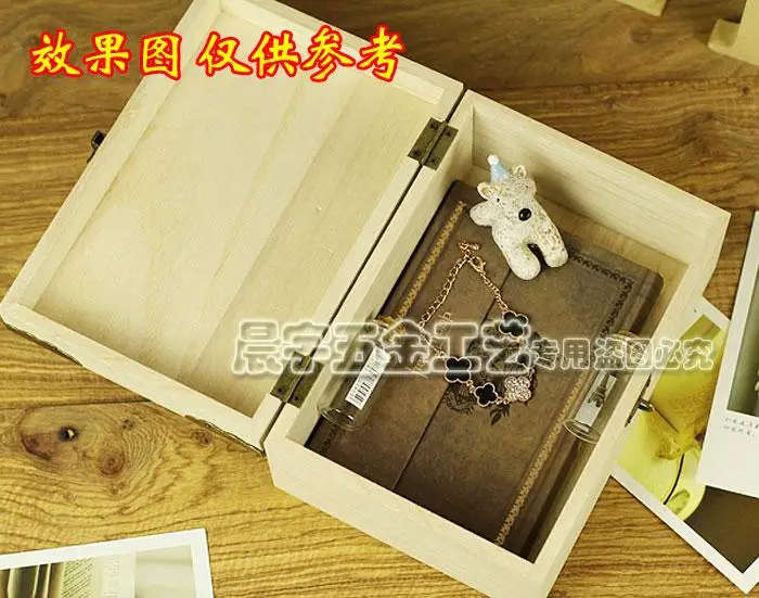 100 шт 30*18 мм деревянное крепление подарочная коробка для ювелирных изделий желтая петля филе Оптовые петли поставляемые Винты