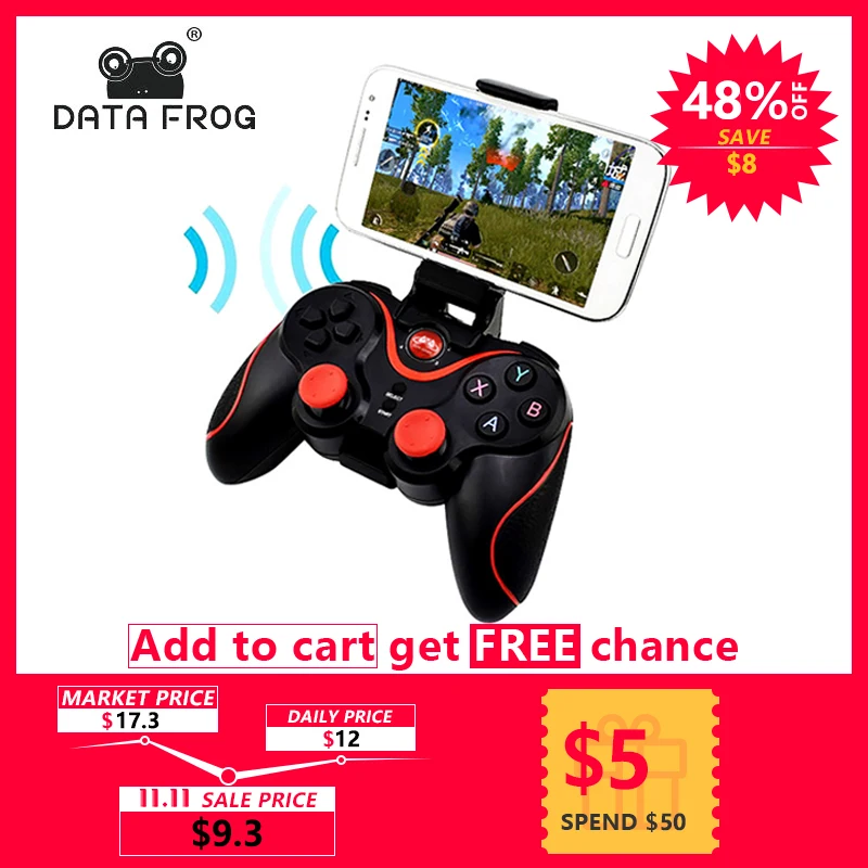 Data Frog Wireless Bluetooth Gamepad Game Controller For IOS Icade Android Smart Phone For PS3 PC Laptop Gaming Control Data Frog Wireless Bluetooth Gamepad Game Controller For IOS Icade Android Smart Phone For PS3 PC Laptop Gaming Control