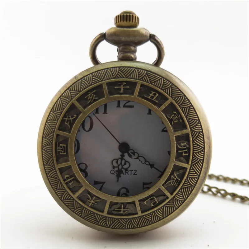 Новинка старинные часы с надписью Twelve Zodiac + винтажные полые изысканная сетка
