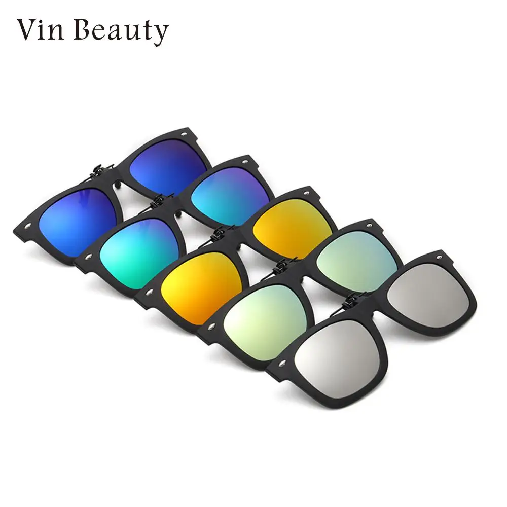 Солнцезащитные очки Объектив переменного тока клип на Поляризованные зажим для линз Прочный Модный практичный открытый классические очки для близоруких