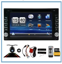 2 din car dvd player GPS USB universal car radio audio auto car parking sensor stereo in dash Bluetooth Free map+Camera For VW