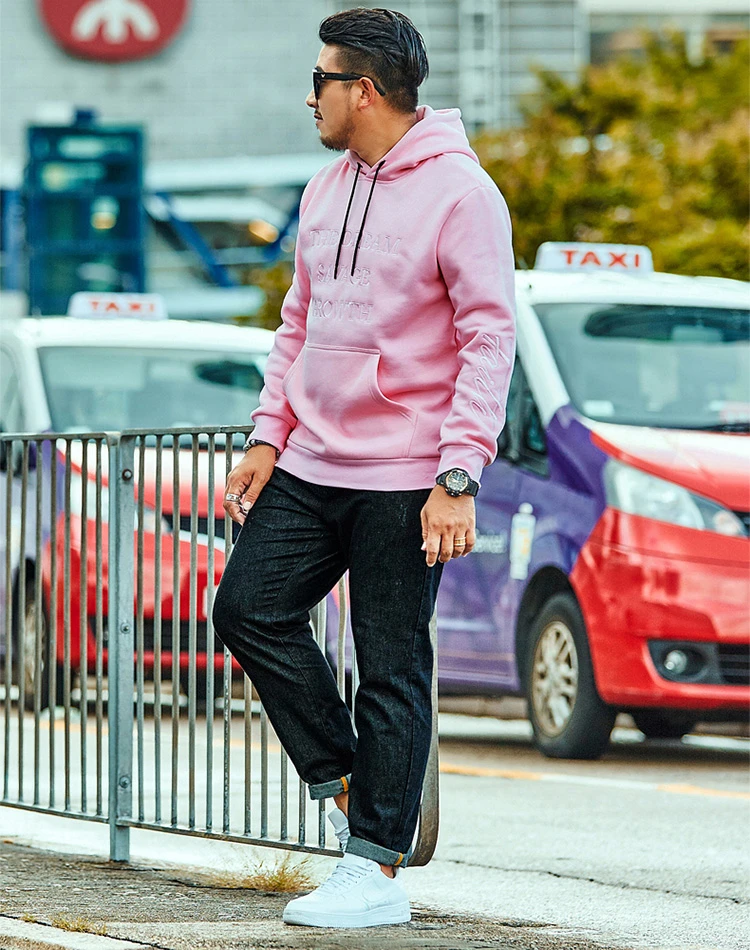 6 Shark Print Hooded Casual Loose Men's Fashion Long Sleeve Sweater Fat Guy New Fattening Increase Casual Autumn And Winter