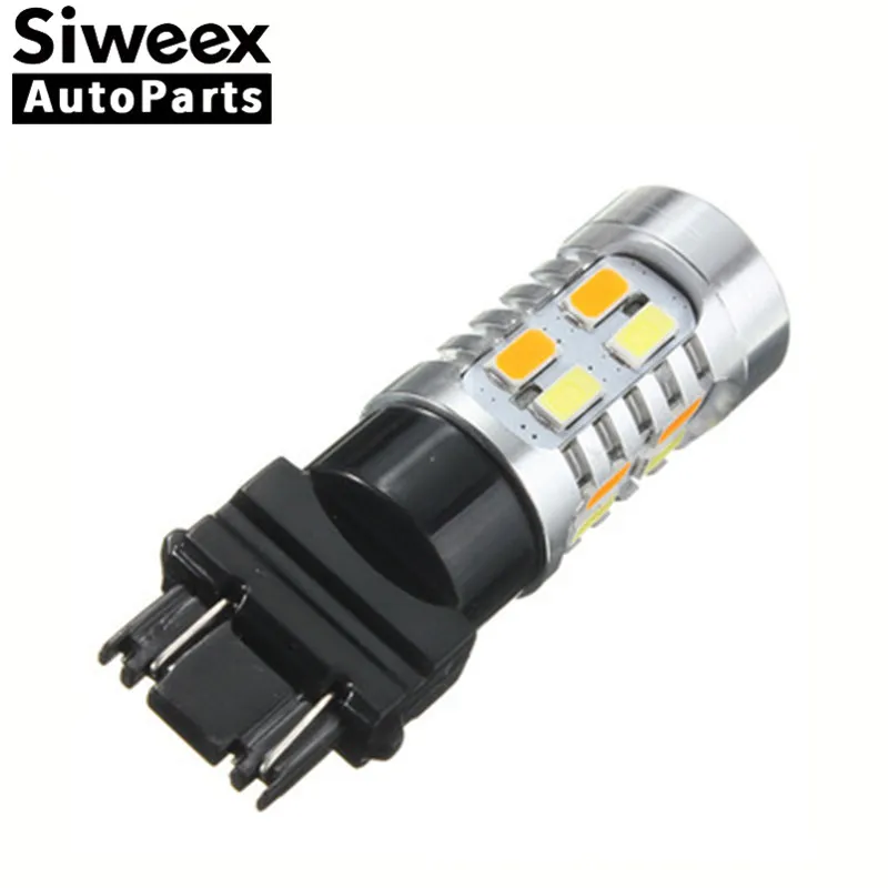 

1pcs brand new Dual Color Switchback White & Amber 3157 20SMD 5630 Chip LED Lamp Tail Brake DRL Turn Signal light 12V