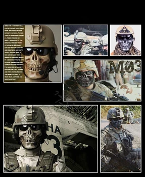 

Random half-face skull crossbones protective mask outdoor men riding march fans of human combat CS equipped Cosplay Prop Mask