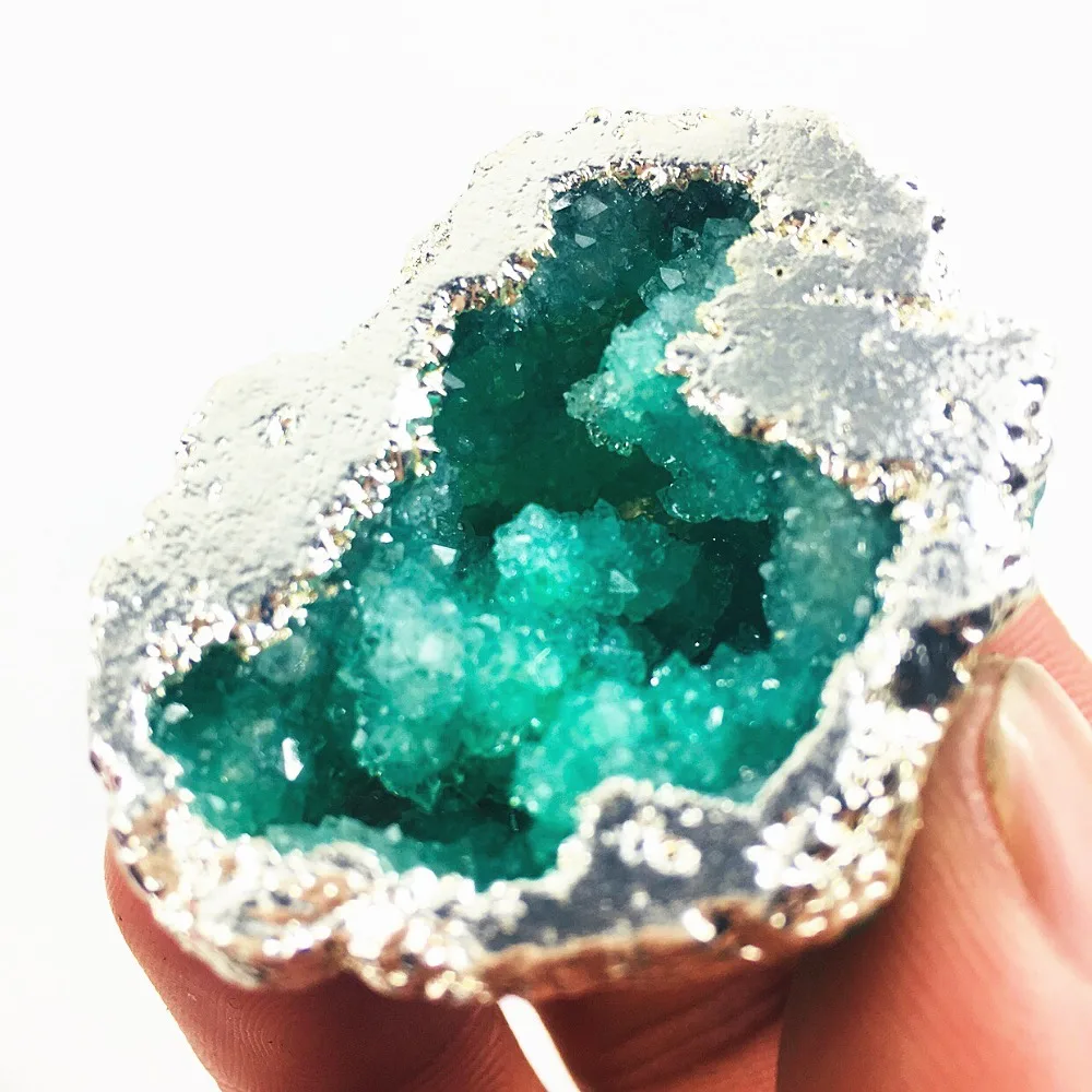 2 шт. натуральный агатовый чип Кристалл пещера Кристалл кварц кластера точечное покрытие бразильский минеральный образец Рождественский подарок