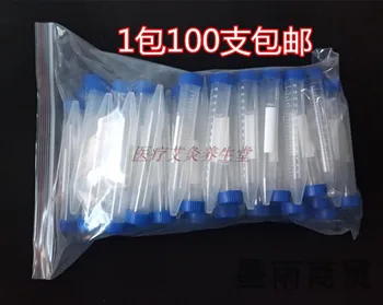 

100 pcs Acupuncture Needle disinfection Tube Centrifuge Tubes 15ml Triangular Needle Tube