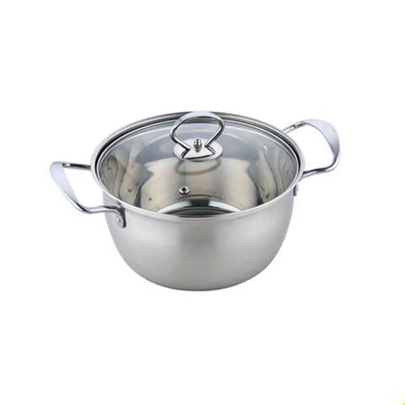Skup Garnek ze stali nierdzewnej 1.5L 4L podwójne dno garnek do zupy niemagnetyczne gotowania wielofunkcyjny naczynia non stick Pan ogólne zastosowanie Hotpot