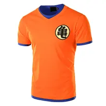 Anime Dragon Ball Z figura maestro Roshi Kame Sennin algodón Camisetas manga corta Camiseta naranja Camiseta Slim Fit Cosplay tops