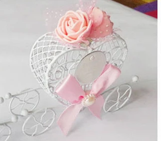 КОРОЛЕВСКАЯ КАРЕТА Свадебный чехол Конфета сердце коробка люкс Подарки Любимые сладкая любовь - Цвет: pink