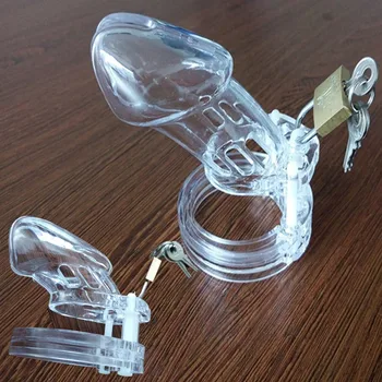 

Transparent Male Chastity Device Cock Cage with 5 Size Penis Ring CB6000 CB6000S Chastity Cage Adult Game Cockrings for Men G7-3