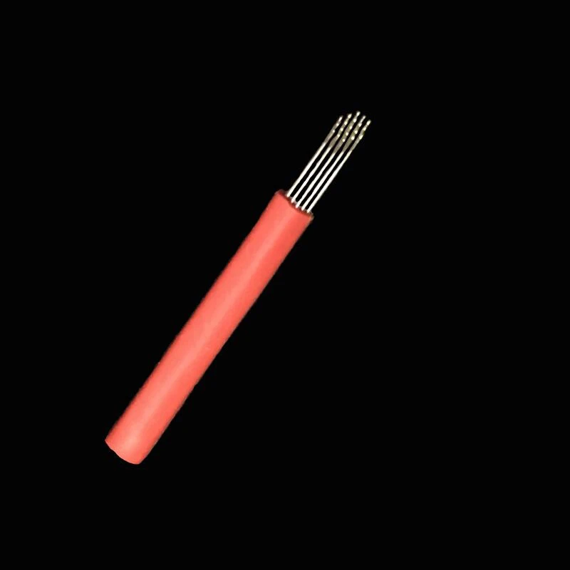 500 pcs r19 Bevel Pin for Manual Microblading Pen Permanent Makeup Fog Needles 3D Eyebrow Red Round 19 Tattoo Microblade | Красота и