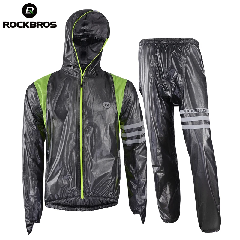ROCKBROS Waterproof Raincoat Cycling Jersey Breathable MTB Riding Motocross Bike Jersey Anti Sweat Bicycle Men Cycling