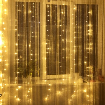 

Outdoor Fairy String lighting Curtains lights Wall lamp 110V 220V For Holiday Wedding Party Garden New Year Christmas Decoration
