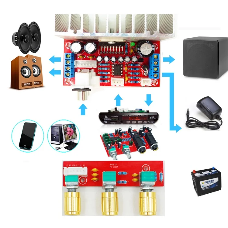 TDA7377 amplifier DIY kit Single power computer super bass 2.1 power