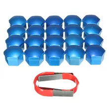 20 Pcs/Set 19mm Blue Wheel Nut Bolt Covers CAPS For Ford /Focus /Mondeo /Kuga C /Max /FIESTA
