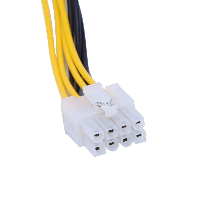 4 Pin Male to 8 Pin CPU Power Supply Adapter Converter ATX Cable 12V